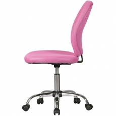 Dětská židle Jerena, siťovina, růžová - 4