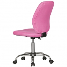 Dětská židle Jerena, siťovina, růžová - 5