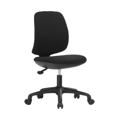 Dětská židle Lucky, textil, černá podnož / černá