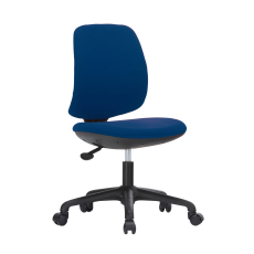 Dětská židle Lucky, textil, černá podnož / modrá - 2