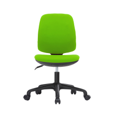 Dětská židle Lucky, textil, černá podnož / zelená - 1