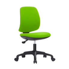 Dětská židle Lucky, textil, černá podnož / zelená - 2