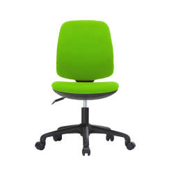 Dětská židle Lucky, textil, černá podnož / zelená