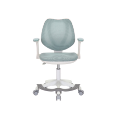 Dětská židle Sweety, textil, bílá podnož / modrá