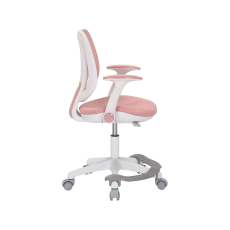 Dětská židle Sweety, textil, bílá podnož / růžová - 4