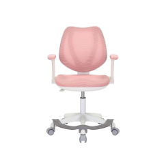 Dětská židle Sweety, textil, bílá podnož / růžová