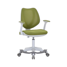 Dětská židle Sweety, textil, bílá podnož / zelená - 2
