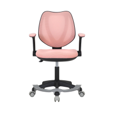 Dětská židle Sweety, textil, černá podnož / růžová - 1