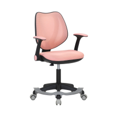 Dětská židle Sweety, textil, černá podnož / růžová - 2