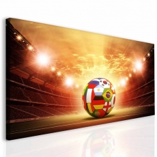 Dětský obraz Fotbalový míč, 110x60 cm - 1