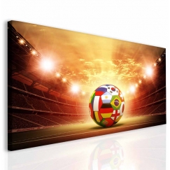 Detský obraz Futbalová lopta, 110x60 cm