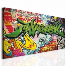 Dětský obraz Graffiti, 130x70 cm - 1