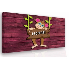 Detský obraz Opička, 150x100 cm