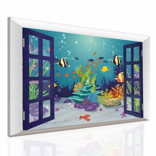 Detský obraz Podmorský svet, 120x80 cm - 1