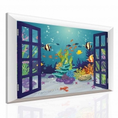 Detský obraz Podmorský svet, 120x80 cm - 1