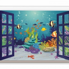 Detský obraz Podmorský svet, 120x80 cm - 3