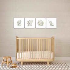 Dětský obraz Sloníci, 50x50 cm - 4