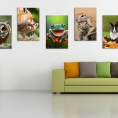 Detský obraz zvieratá, 100x30 cm - 2