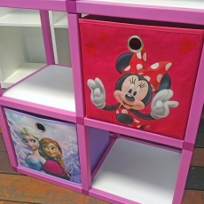 Dětský regál MODlife 6 + 2 úložné boxy Minnie Mouse C a Frozen A - 2
