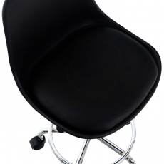 Dielenská stolička Avika, čierna - 4