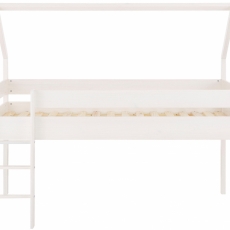 Domčeková poschodová posteľ Less, 142 cm, biela - 1