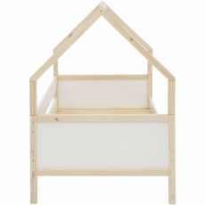 Domečková dětská postel Bob, 205 cm, bílá / přírodní - 4