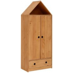 Domečková skříň, 180 cm, přírodní