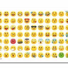 Doska umakartová Emoji, 24x14m cm - 1