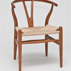 Drevená stolička Vidja, svetlohnedá - 2