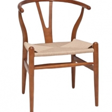 Drevená stolička Vidja, svetlohnedá - 1