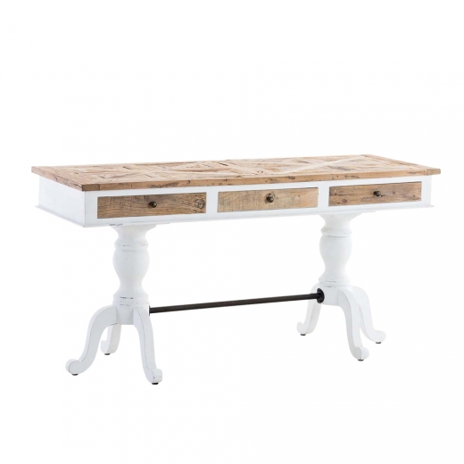 Dřevěný psací stůl se zásuvkami Loco, 160 cm - 1