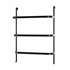 Držiak na uteráky Slimet, 78 cm, čierna