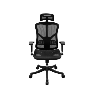 Ergonomcká kancelářská židle Tech Smart, síťovina, černá