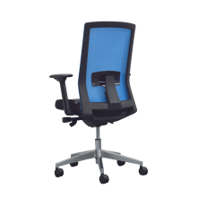 Ergonomická kancelárska stolička Alcanto, textil, modrá - 3