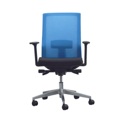Ergonomická kancelárska stolička Alcanto, textil, modrá