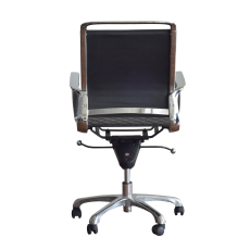 Ergonomická kancelárska stolička Ell, syntetická koža, čierna - 6