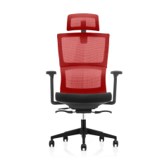 Ergonomická kancelárska stolička Grove čierna, sieťovina, červená - 2