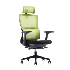 Ergonomická kancelárska stolička Grove, sieťovina, čierna / zelená - 2