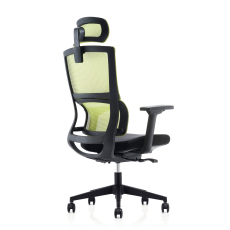 Ergonomická kancelárska stolička Grove, sieťovina, čierna / zelená - 4