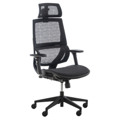 Ergonomická kancelárska stolička Hinwil, čierna