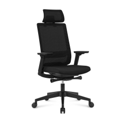 Ergonomická kancelárska stolička Meteor, sieťovina, čierna