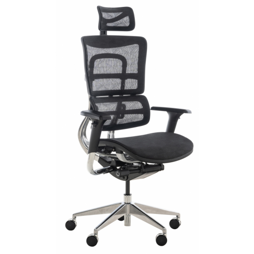 Ergonomická kancelárska stolička Paterna, čierna - 1