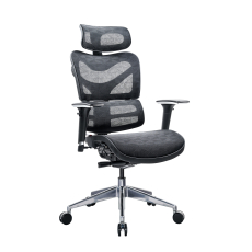 Ergonomická kancelárska stolička Tech Max, sieťovina, čierna - 2