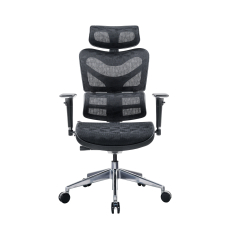 Ergonomická kancelárska stolička Tech Max, sieťovina, čierna - 3