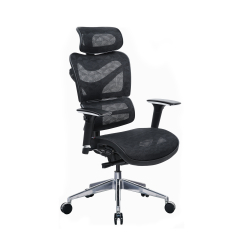 Ergonomická kancelárska stolička Tech Max, sieťovina, čierna