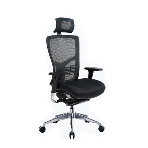 Ergonomická kancelárska stolička Tech Pro, sieťovina, čierna - 1