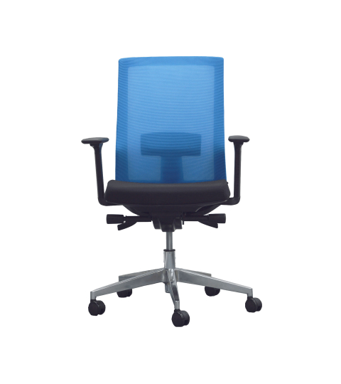 Ergonomická kancelářská židle Alcanto, textil, modrá