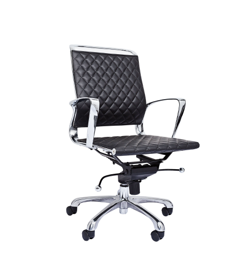 Ergonomická kancelářská židle Ell, syntetická kůže, černá