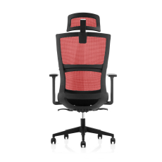 Ergonomická kancelářská židle Grove Black, síťovina, červená - 3