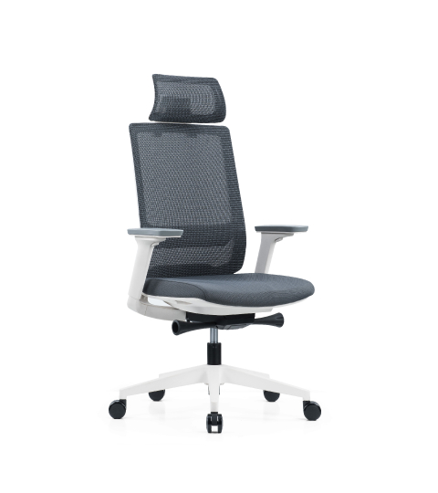 Ergonomická kancelářská židle Meteor X, síťovina, šedá